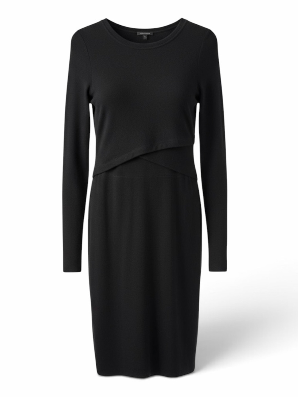Express Black Long-Sleeve Nursing Knit Dress